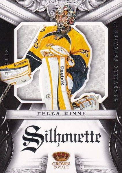 jersey karta PEKKA RINNE 12-13 Crown Royale Silhouette Jersey číslo 9